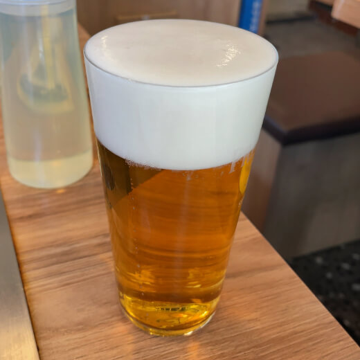 えびせん　生ビール